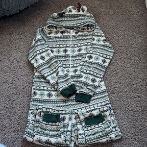 George Festive Green and White Kids Pajama Set